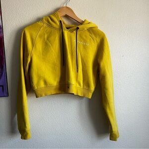 Yellow crop sweatshirt alphalete